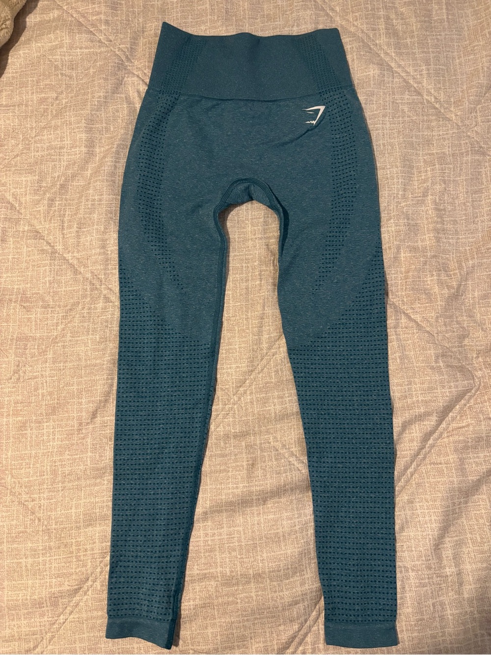 Gymshark Teal Seamless Performance Top